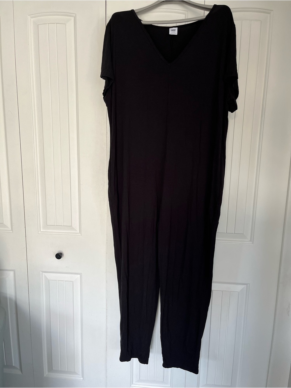 Smash + Tess, Black, V-Neck Short Sleeve Jumpsuit Size 3X